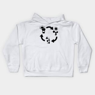 Repeat (woman) Kids Hoodie